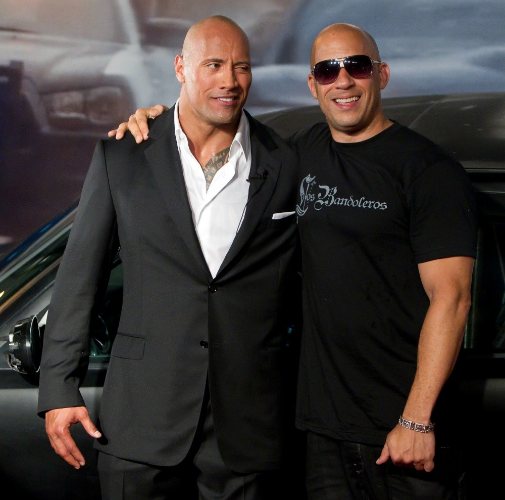 Vin Diesel va The Rock tranh cai anh 2
