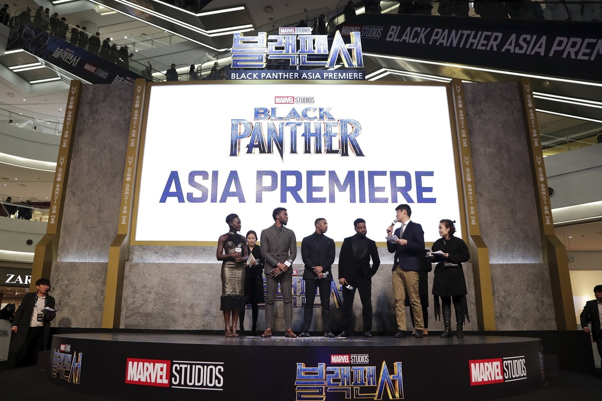 Su kien tham do ra mat bo phim 'Black Panther' tai Han Quoc hinh anh