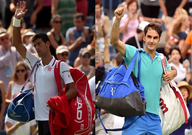 Djokovic va Federer thua soc tai ban ket US Open hinh anh
