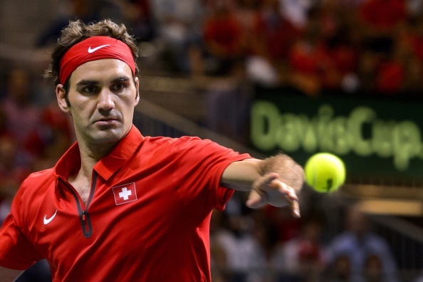 Ban ket Davis Cup 2014: Federer 3-0 Fognini hinh anh