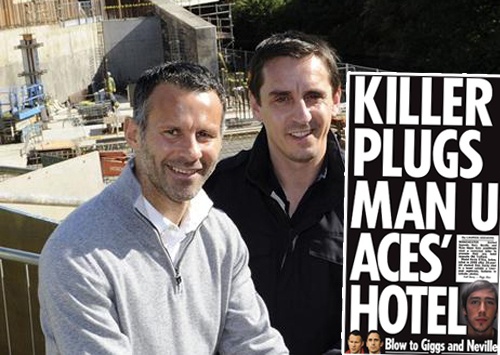 Giggs va Neville dung sat nhan quang ba khach san hinh anh