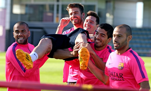 Barcelona tap luyen la mat truoc them sieu kinh dien hinh anh