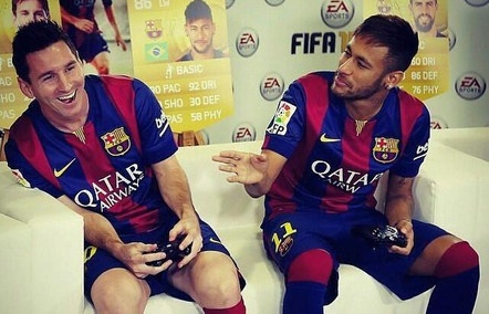 Messi va Neymar hop suc danh bai dong doi trong FIFA 15 hinh anh