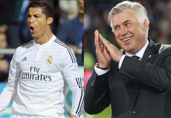 HLV Ancelotti hai huoc nhai lai man an mung cua Ronaldo hinh anh