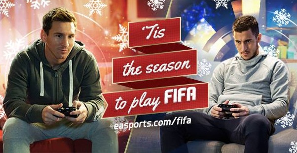 Messi do tai Hazard tren game FIFA 15 hinh anh