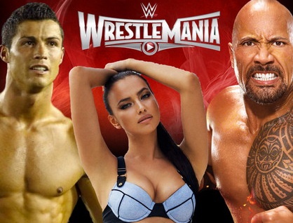 Fan The Rock lay Irina che nhao Ronaldo hinh anh