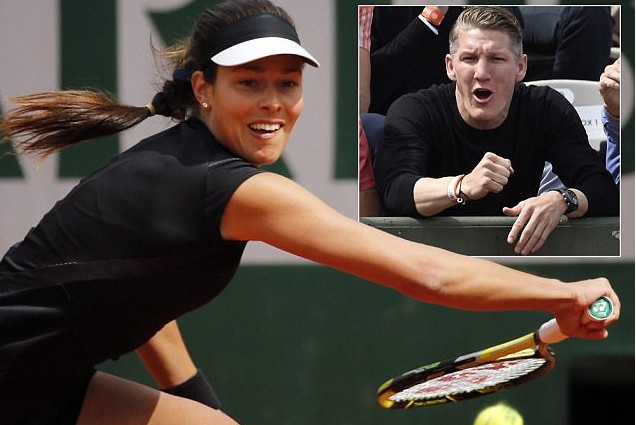 Schweinsteiger co vu ban gai thang tran tai Roland Garros hinh anh