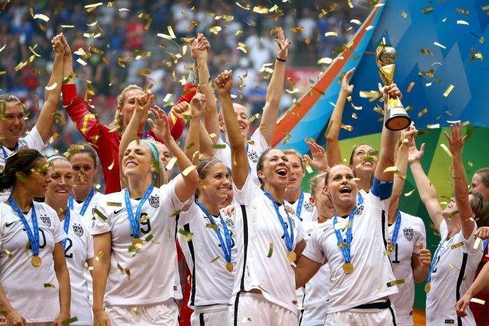 Ha Nhat Ban 5-2, My lan thu ba vo dich World Cup nu hinh anh