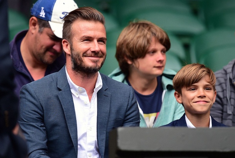 Beckham va dan khach VIP co vu Andy Murray hinh anh