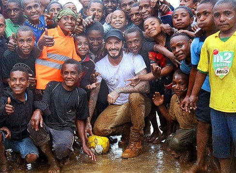 Khoanh khac dang nho cua Beckham o chuyen di 7 luc dia hinh anh