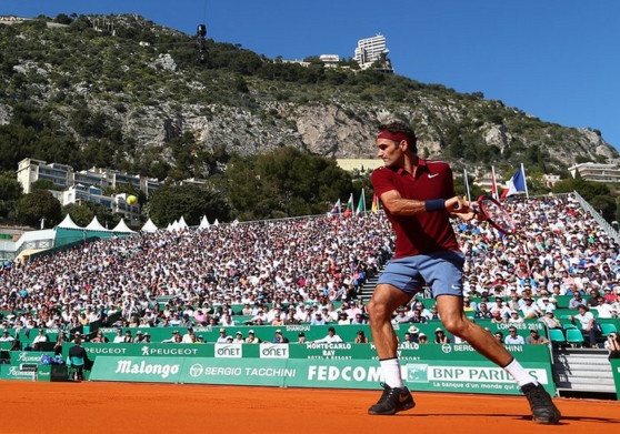 Federer vao tu ket Monte Carlo anh 1