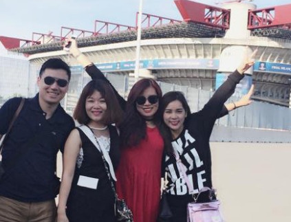 Fan Viet co vu Champions League o Milan hinh anh