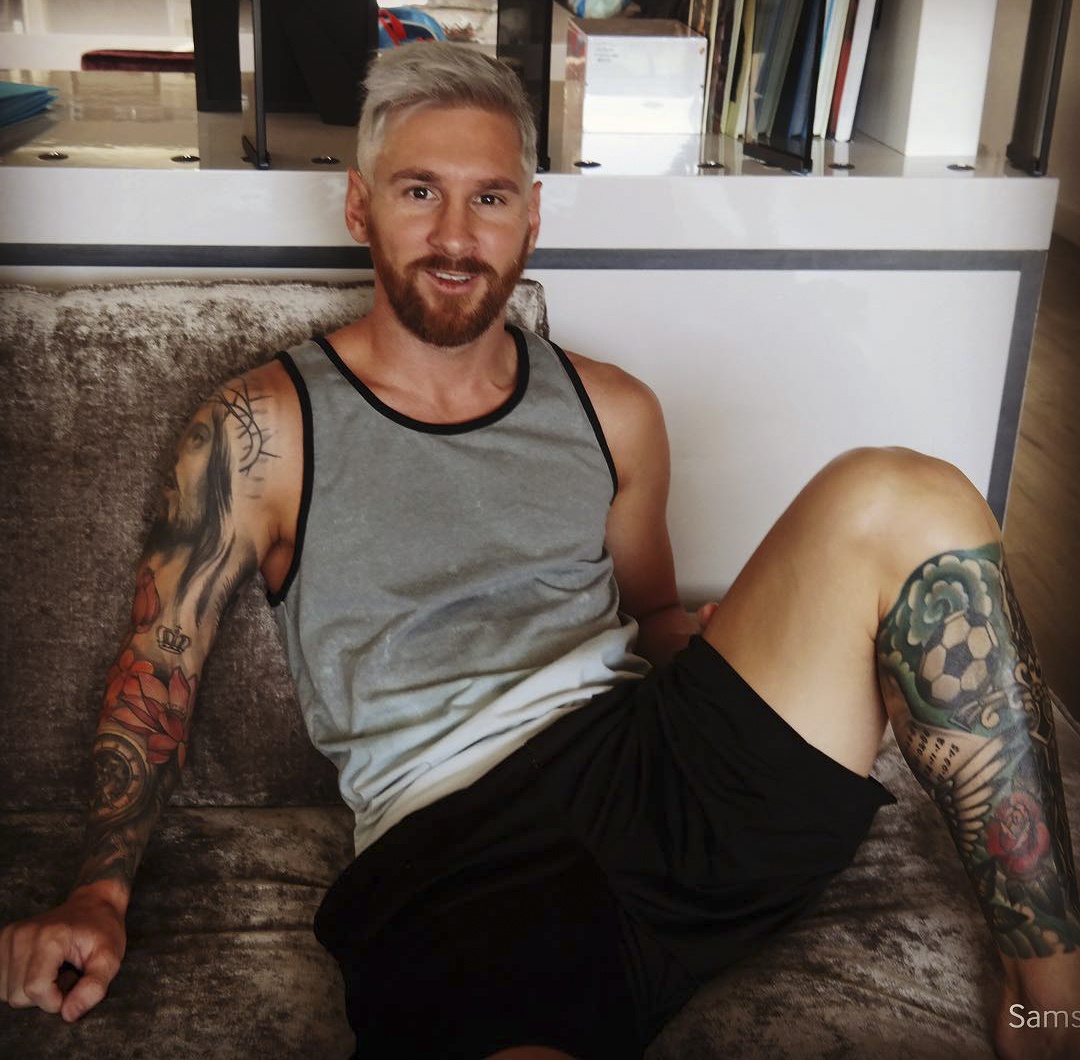 Messi trinh lang kieu toc moi anh 1