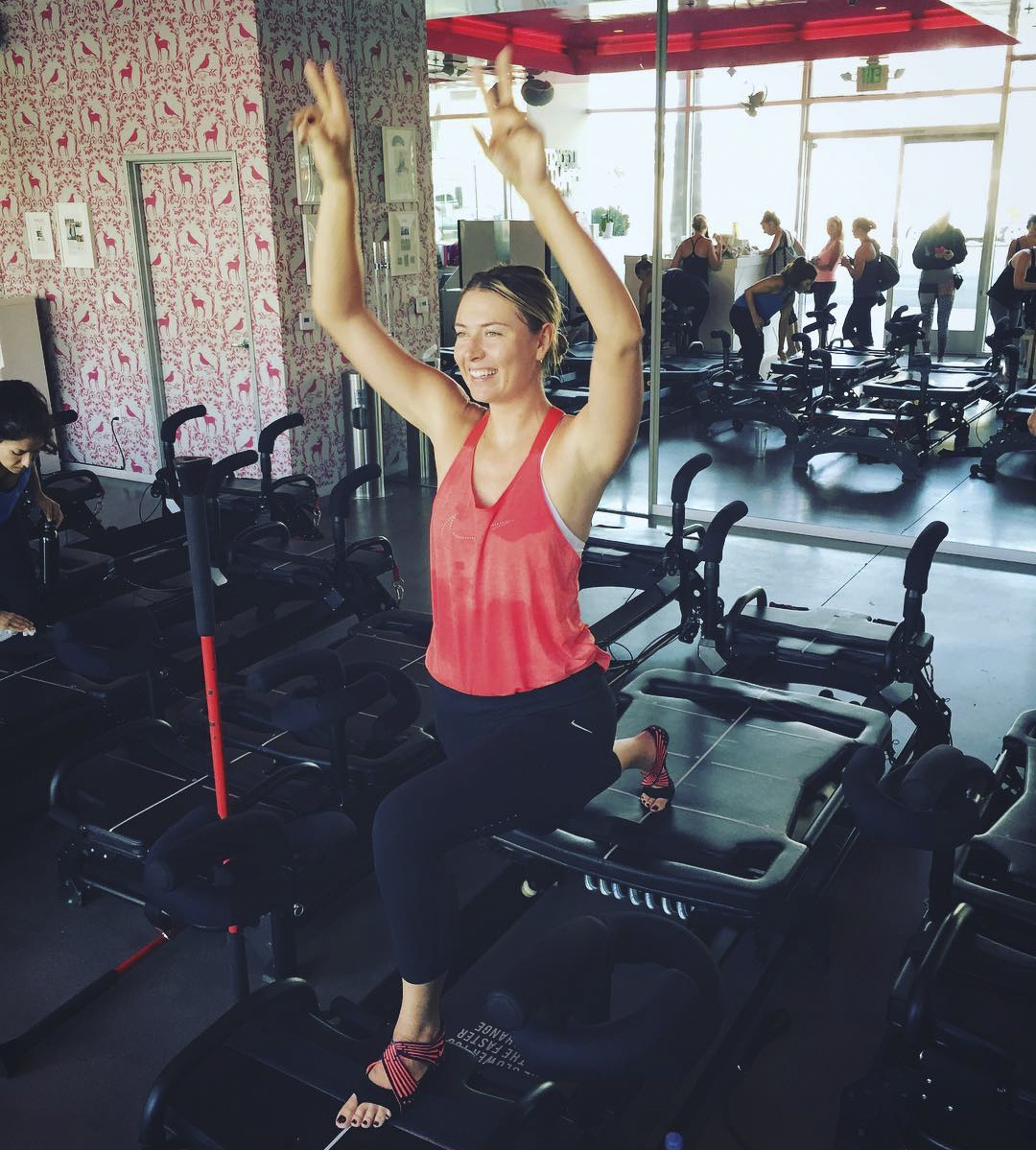 Sharapova tập boxing ảnh 6 Sharapova tap boxing anh 6