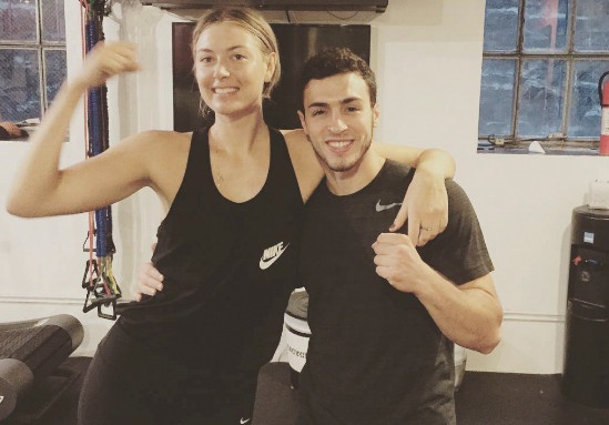 Sharapova tap boxing cho ngay tai xuat hinh anh