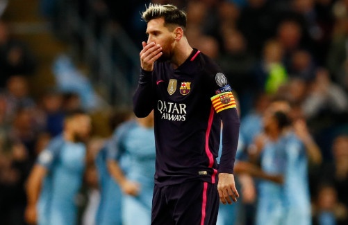 Messi mo ty so, Barca van thua nguoc 1-3 Man City hinh anh