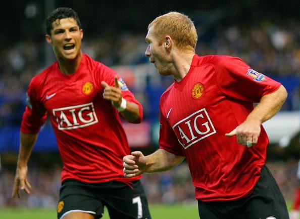Scholes tin MU co the don Ronaldo anh 1