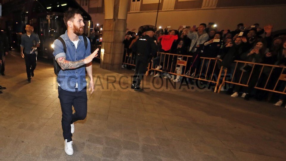 Messi ăn mừng chiến tích ngược dòng ảnh 4 Messi an mung chien tich nguoc dong anh 4