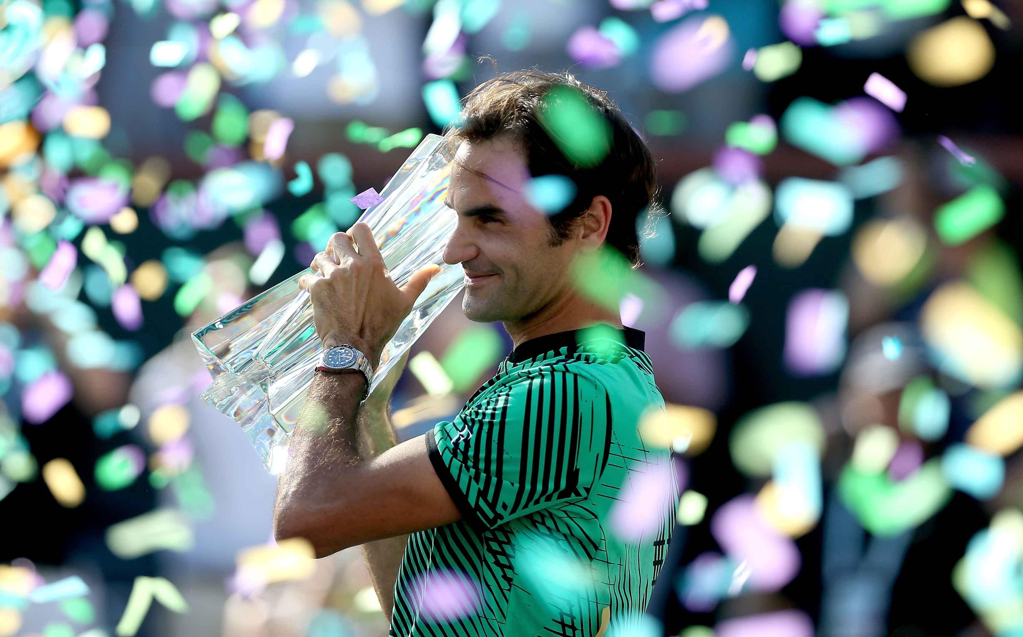 Thang thuyet phuc Wawrinka, Federer vo dich Indian Wells hinh anh