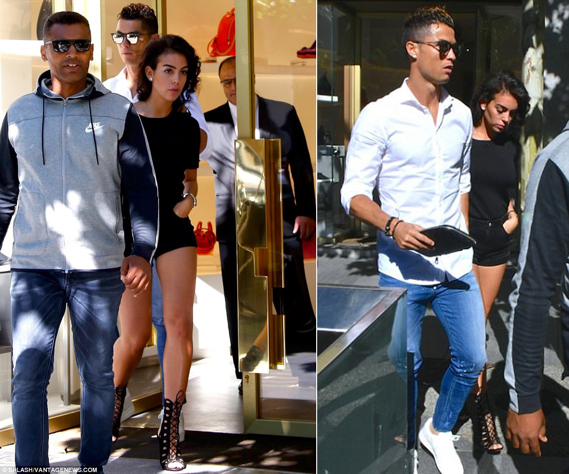 Ronaldo đưa bạn gái đi sắm đồ ảnh 1 Ronaldo dua ban gai di sam do anh 1