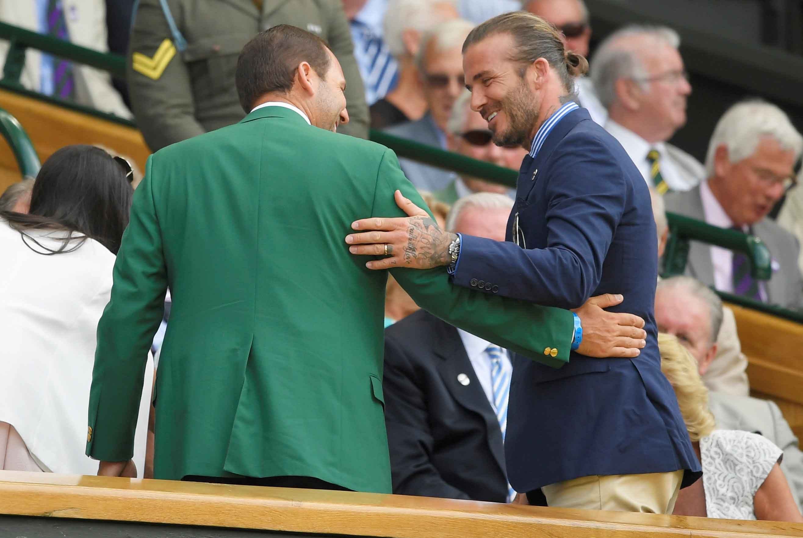 Beckham dua me den san co vu Murray anh 4