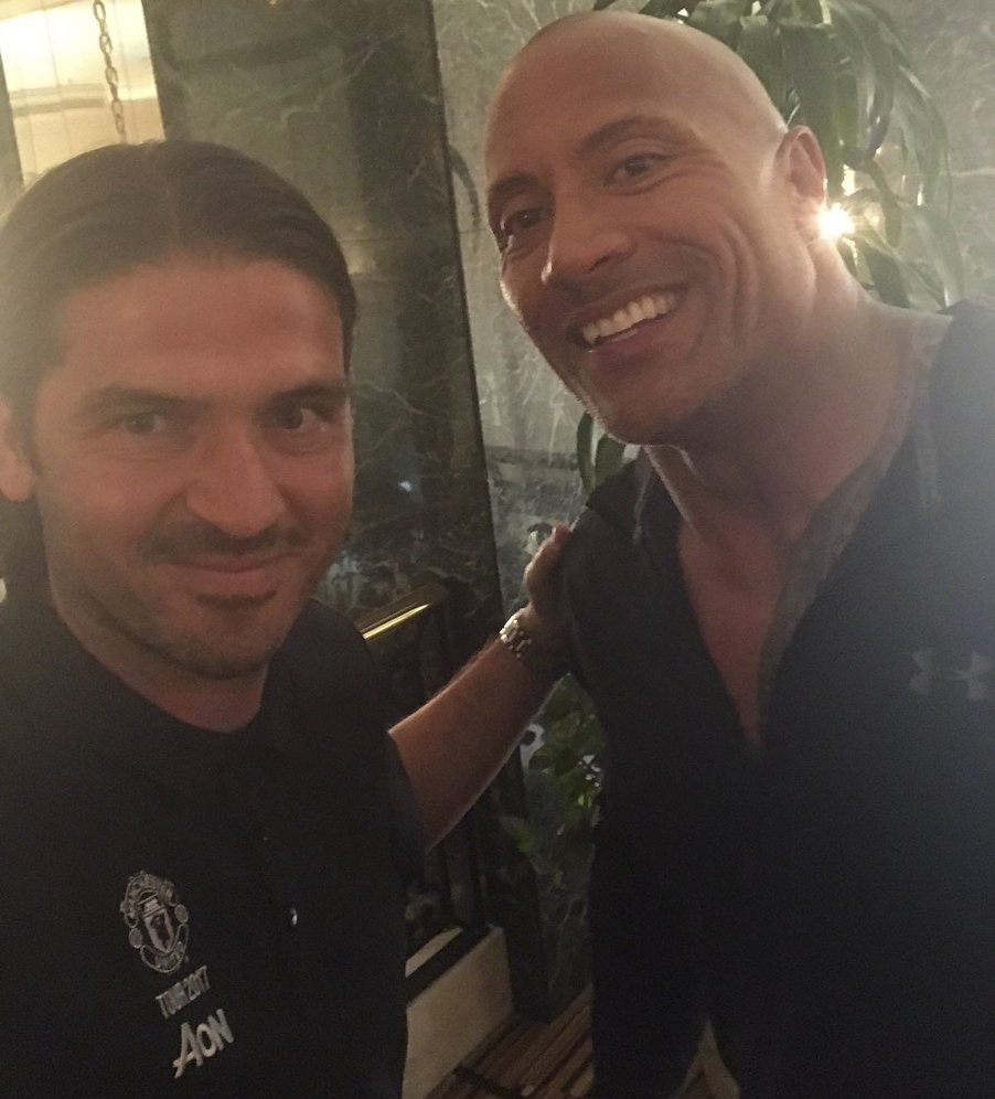 Sao Hollywood thăm buổi tập của MU ảnh 3 Sao Hollywood tham buoi tap cua MU anh 3