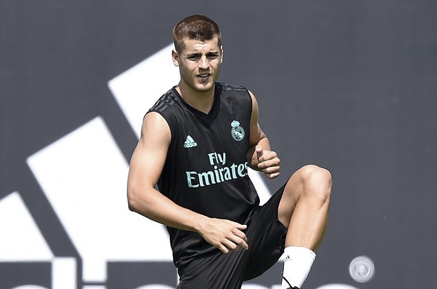Buổi tập cuối của Morata ảnh 2 Buoi tap cuoi cua Morata anh 2