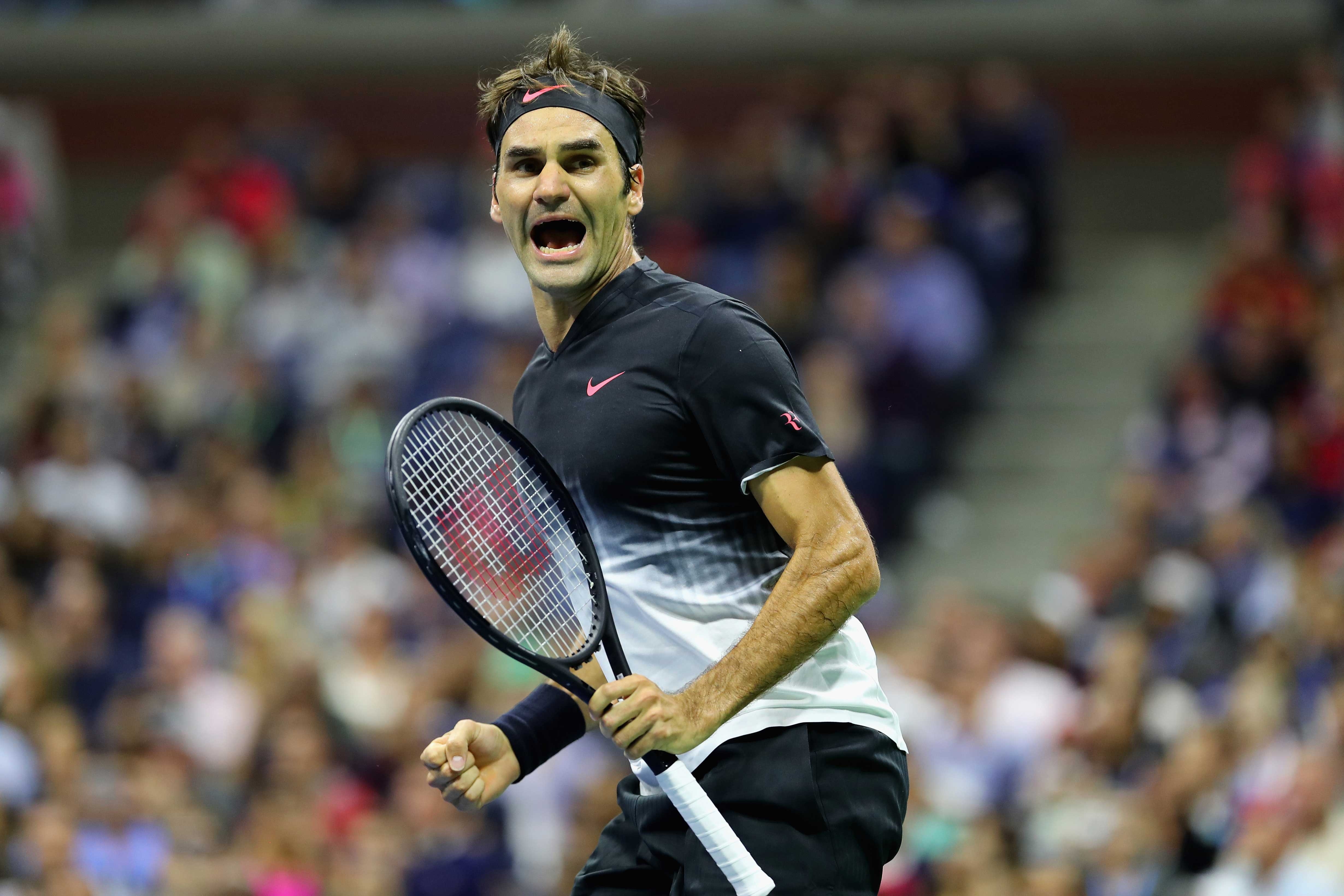 Federer nen dau gianh ve vao tu ket US Open hinh anh