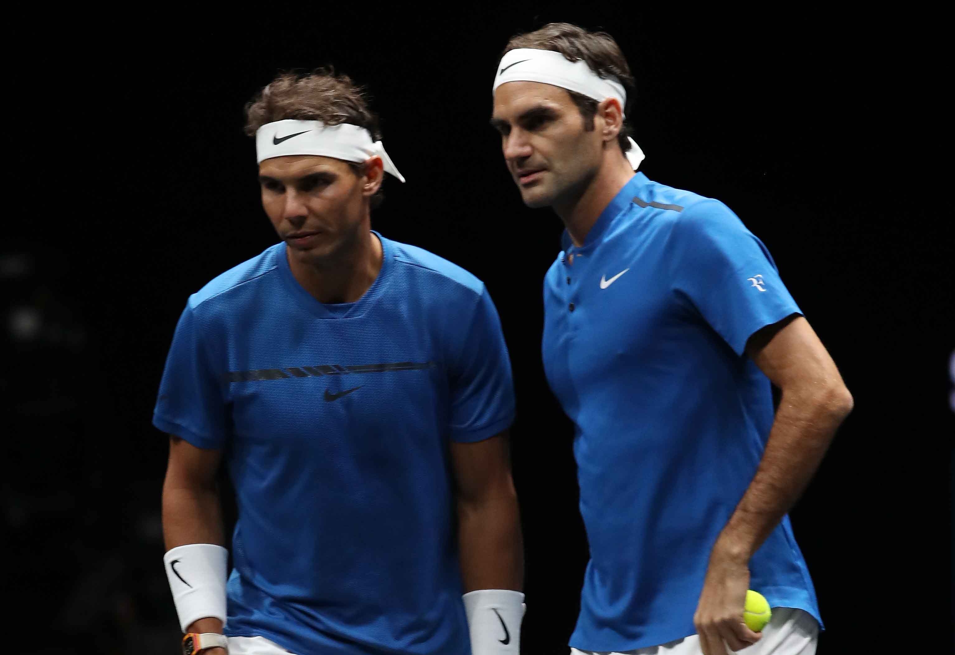 Federer, Nadal thang nhoc nhan trong lan dau danh cap hinh anh