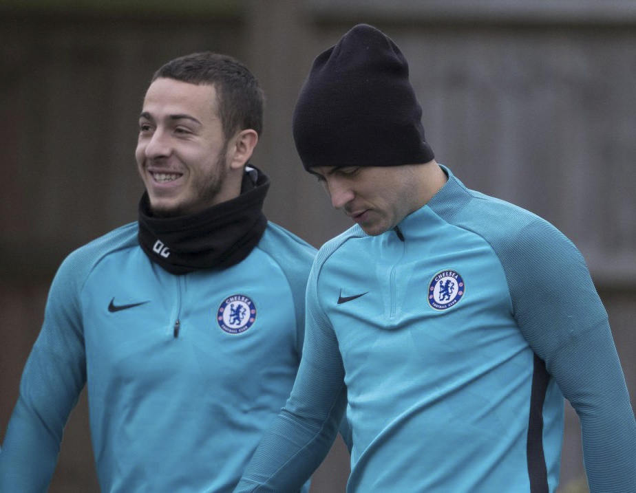 Anh em Hazard lần đầu chơi cạnh nhau ảnh 2 Anh em Hazard lan dau choi canh nhau anh 2