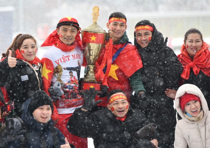 CDV doi mua tuyet tiep lua cho U23 Viet Nam tai Trung Quoc hinh anh