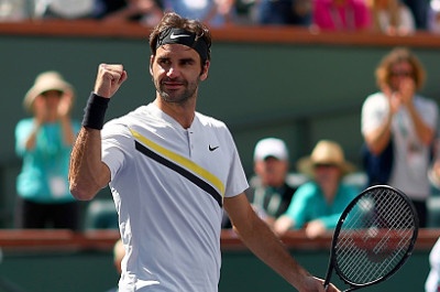 Federer xac lap ky luc, nguoc dong vao chung ket Indian Wells hinh anh