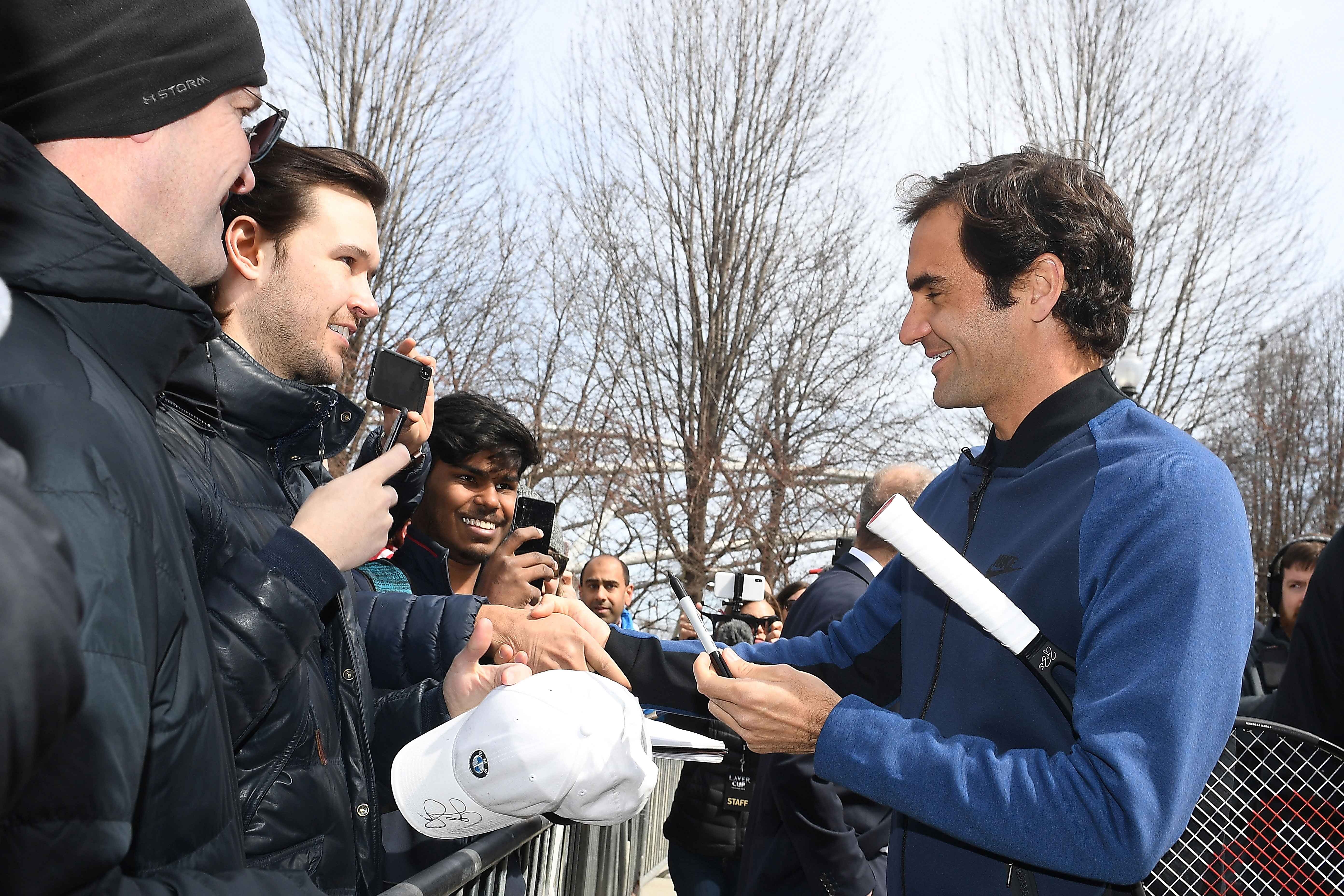 Federer vui ve ra mat Laver Cup anh 5