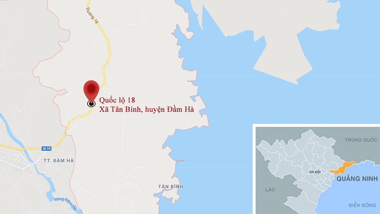 Xe container roi xuong vuc sau gan 40 met anh 2