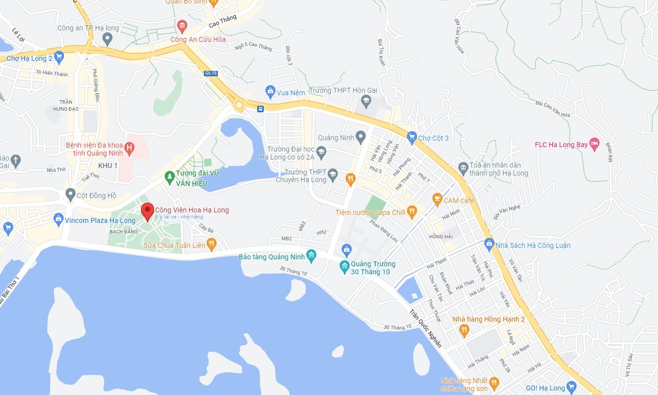 Quang NInh,  cong vien hoa Ha Long,  ha long,  moi truong,  ho thu gom nuoc thai,  cong ty moi truong do thi Ha Long anh 2