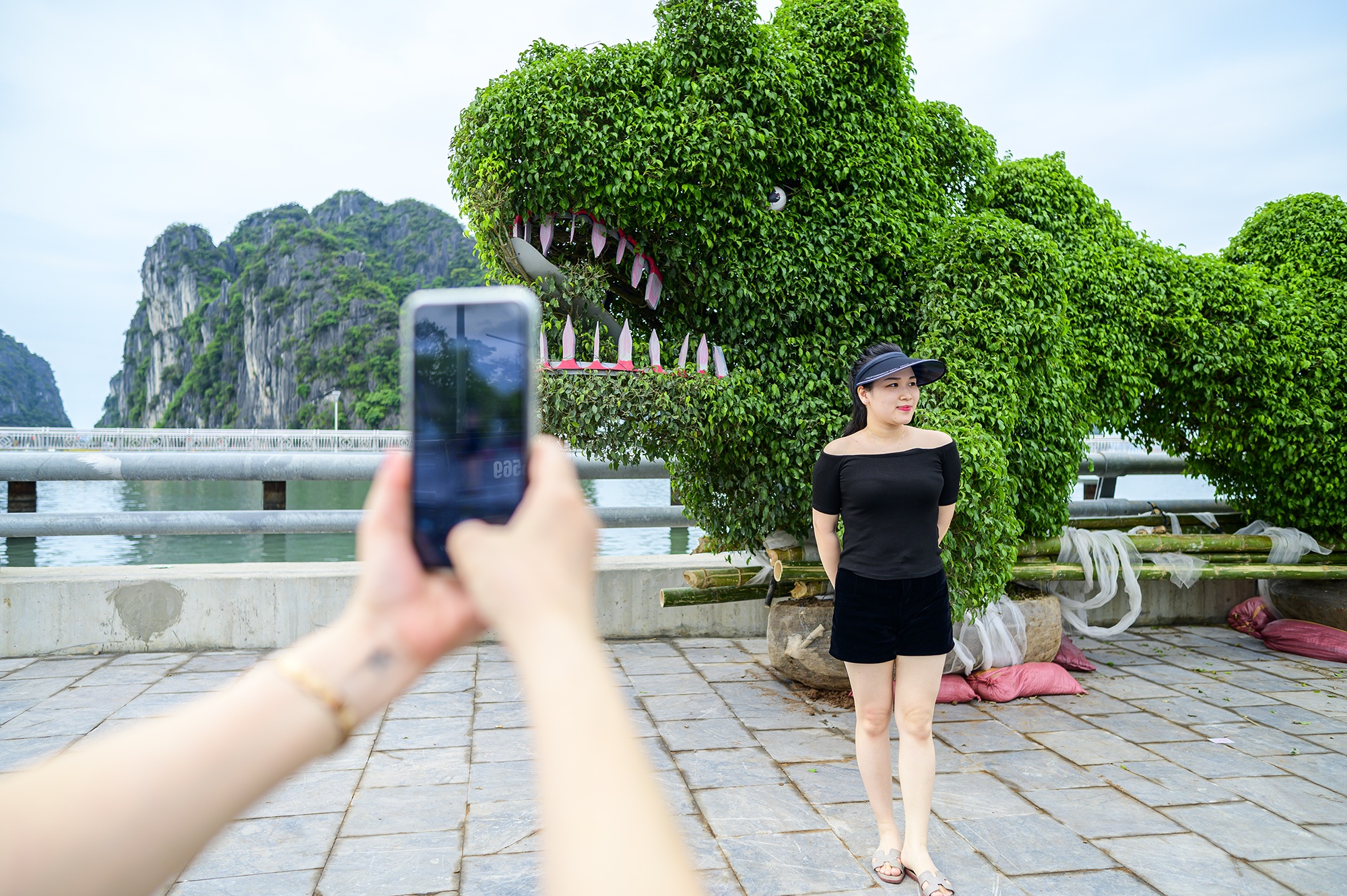 Ha Long,  Quang Ninh,  cong vien hoa Ha Long,  cot dong ho,  duong Tran Quoc Nghien,  duong bao bien anh 2