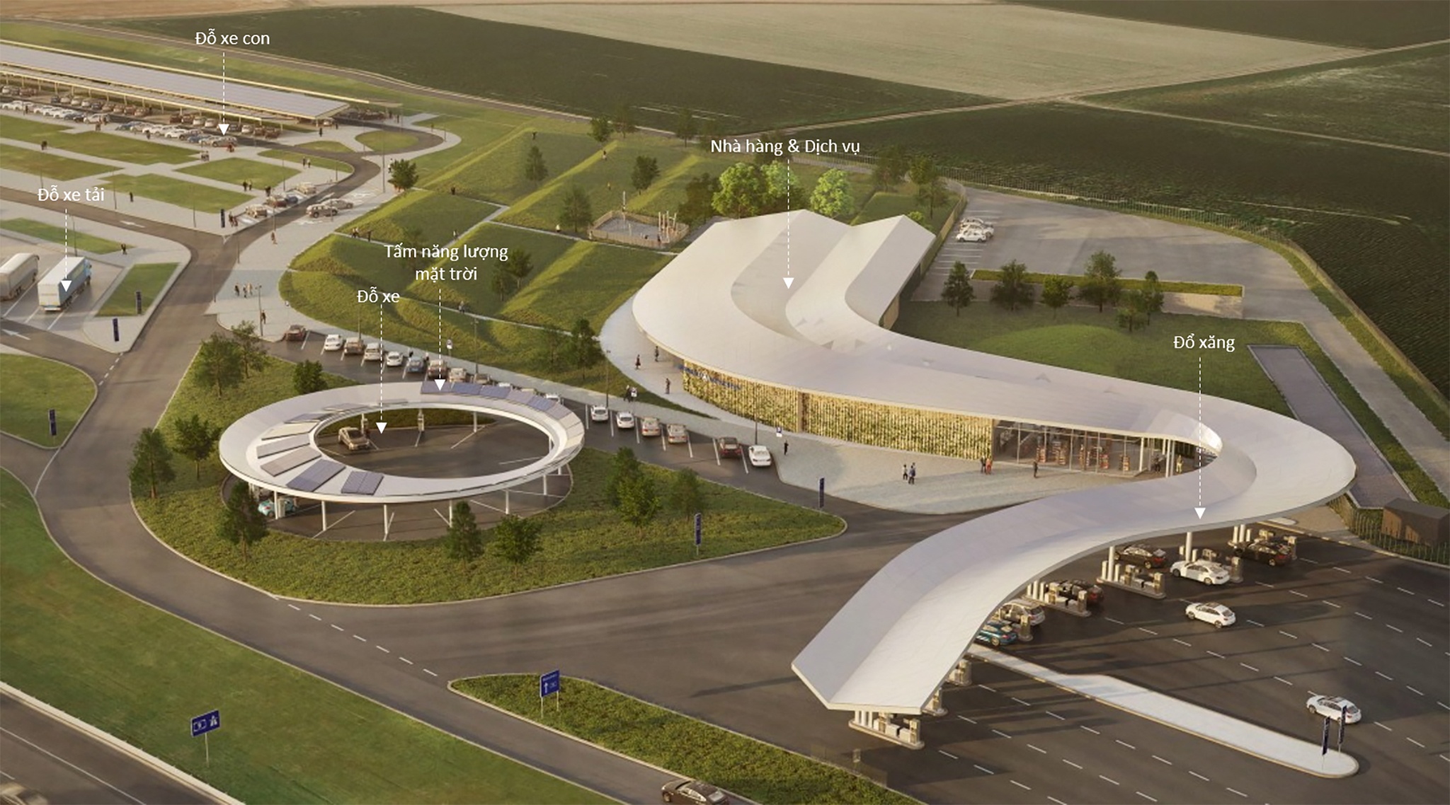 Dau gia tram dung chan dau tien tren cao toc cua Quang Ninh hinh anh