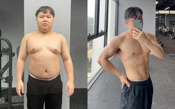 Giam 31 kg trong 3 thang, chang trai 'lot xac' voi than hinh 6 mui hinh anh