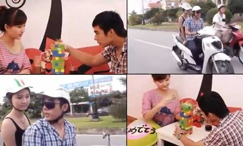 Ban goc clip 'Muon xe tan gai' gay sot hinh anh