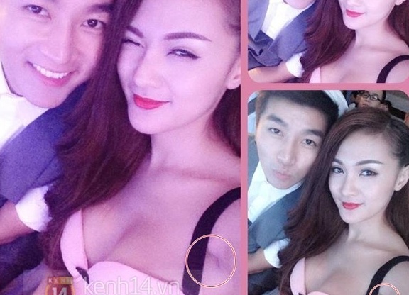 Lien tuc lo seo, hot girl Kelly bi nghi bom nguc hinh anh