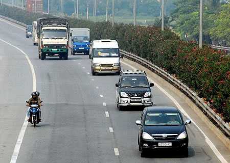 Nang cap duong Phap Van - Cau Gie len 6 lan, toc do 100km/h hinh anh