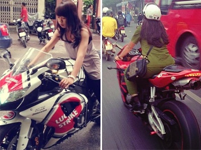 Nhan sac nu cong an lai xe phan khoi lon gay xon xao hinh anh