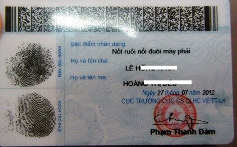 Chinh thuc bo ghi ten cha, me tren CMND hinh anh