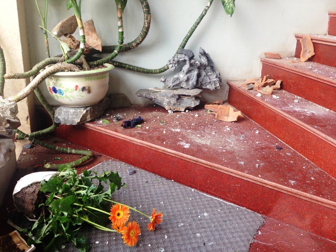 No o khach san lam rung dong ca khu dan cu hinh anh