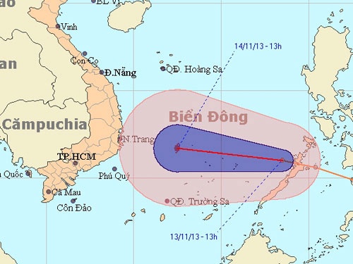 Ap thap nhiet doi da di vao bien Dong hinh anh