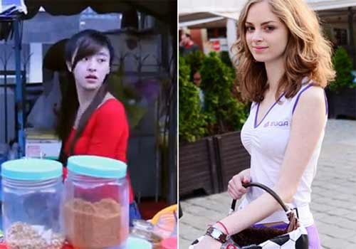 Cac co gai ban hang rong xinh dep khien gioi tre dien dao hinh anh