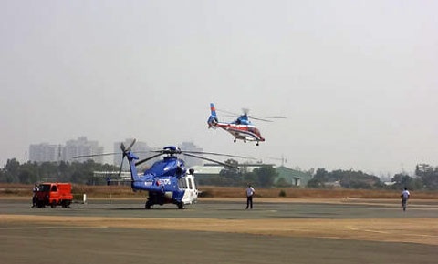 Truc thang 420 ty o san bay Vung Tau hinh anh