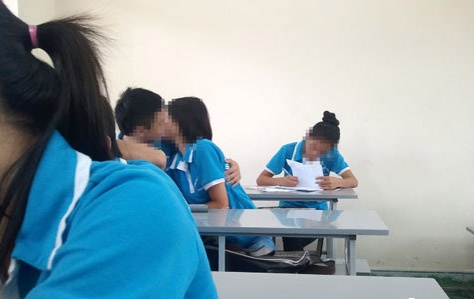 Nhung sinh vien chon giang duong la noi 'than mat' hinh anh