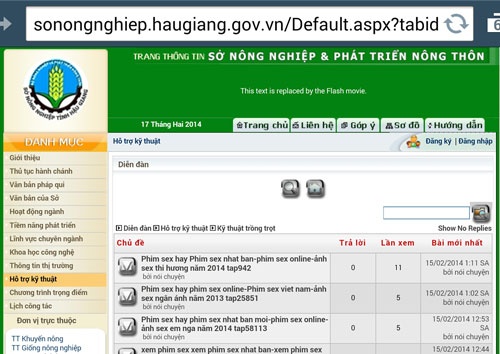 Trang web cua so o Hau Giang co duong link phim sex hinh anh