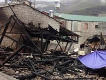 Hoa hoan thieu rui nha go o Dong Van, 2 nguoi tu vong hinh anh